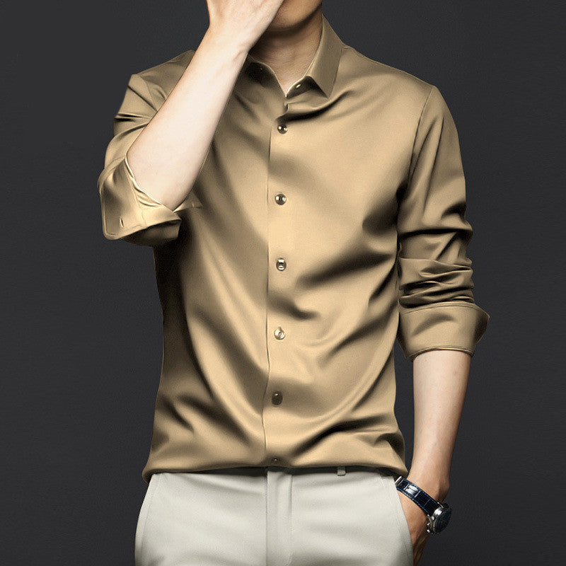 Men's Long Sleeve Button Down Dress Shirt - Slim Fit