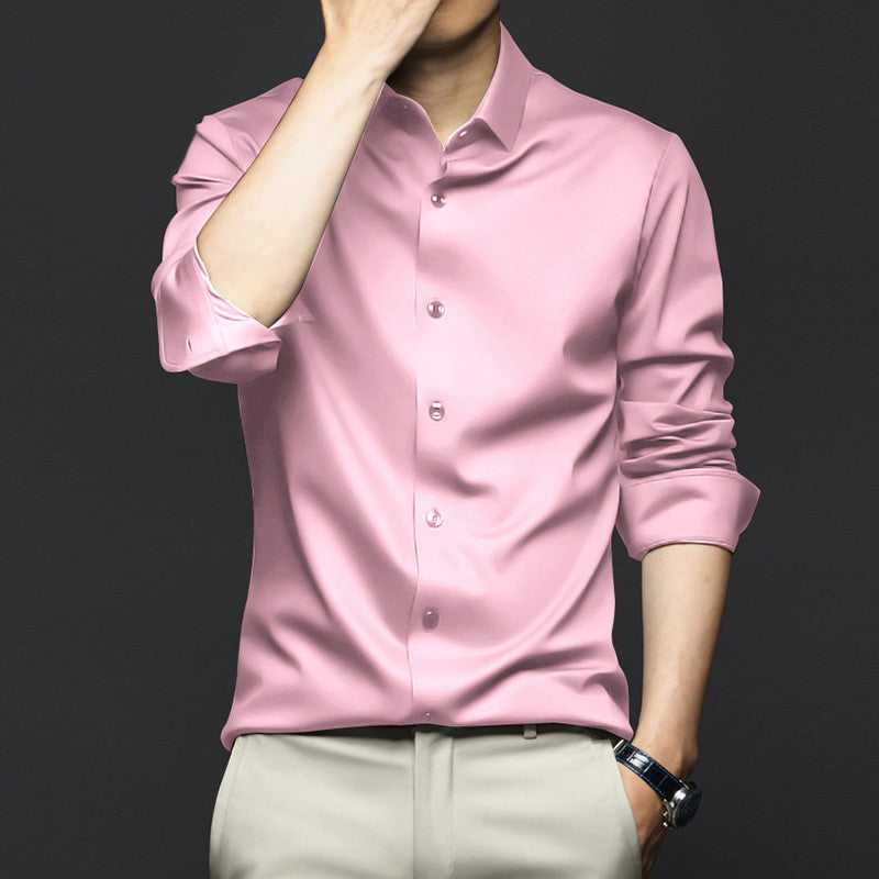 Men's Long Sleeve Button Down Dress Shirt - Slim Fit