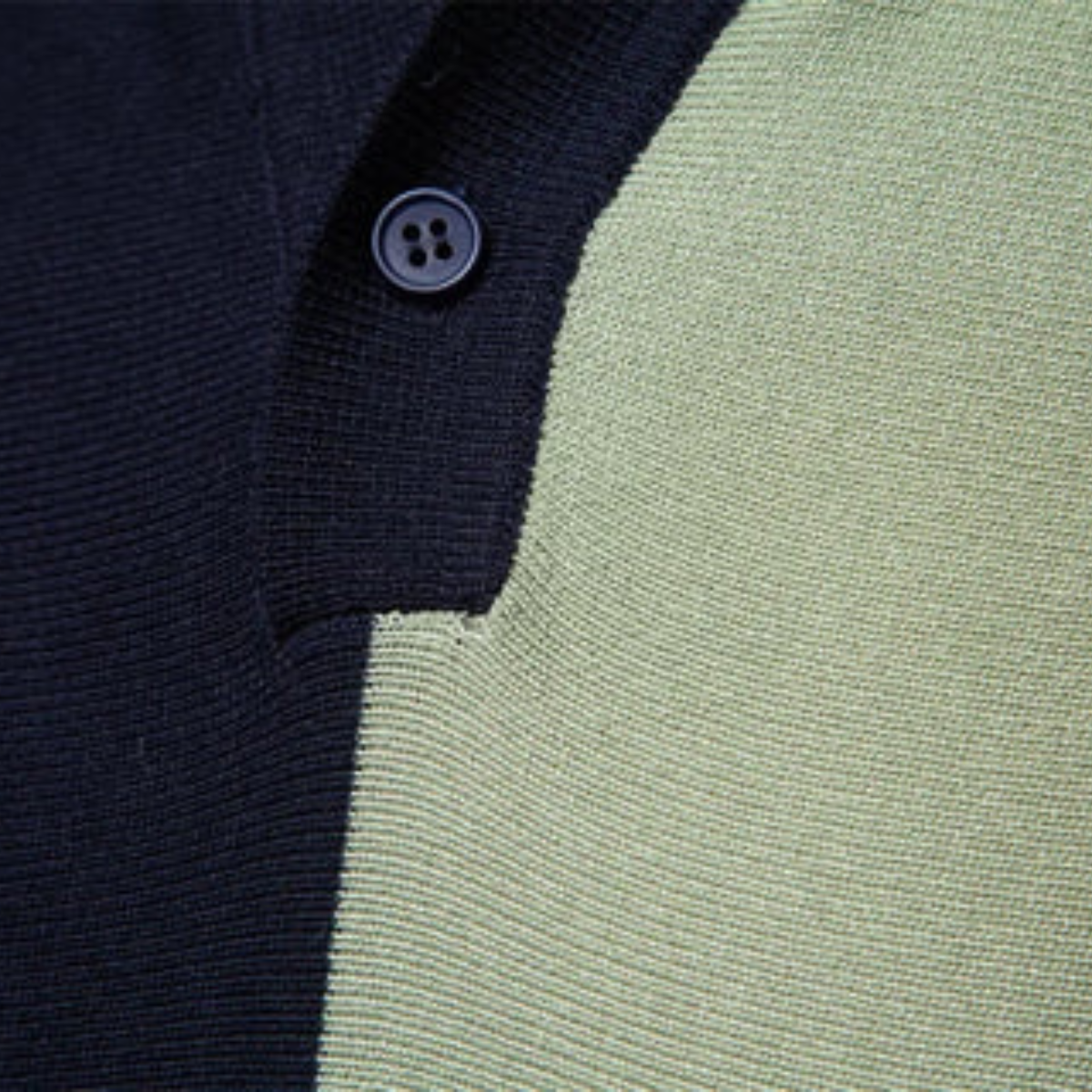 Men's Knit Polo Shirt - Vertical Stripe - Short Sleeve - Slim Fit