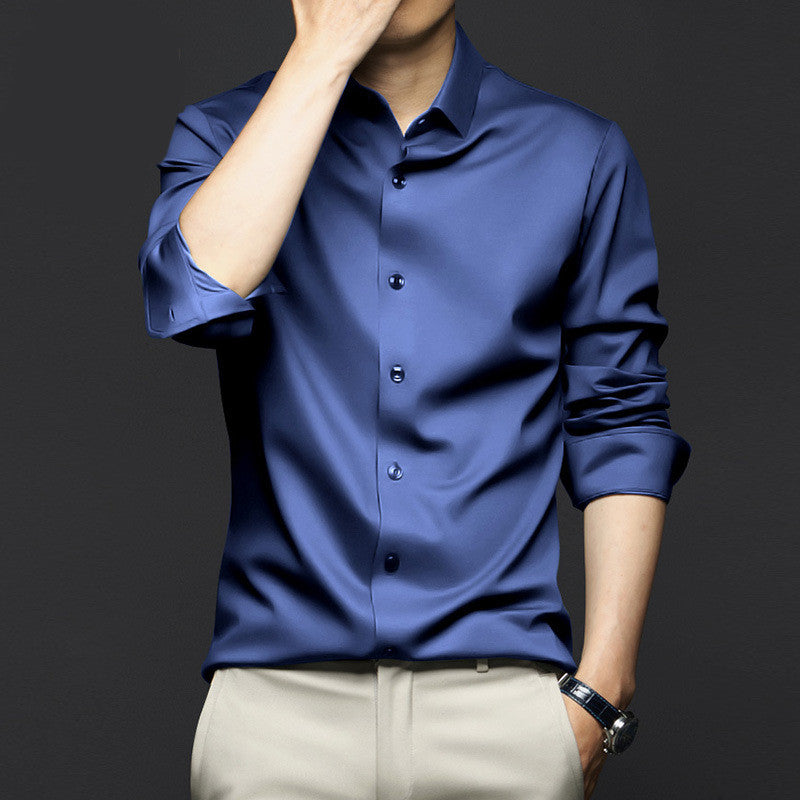 Men's Long Sleeve Button Down Dress Shirt - Slim Fit