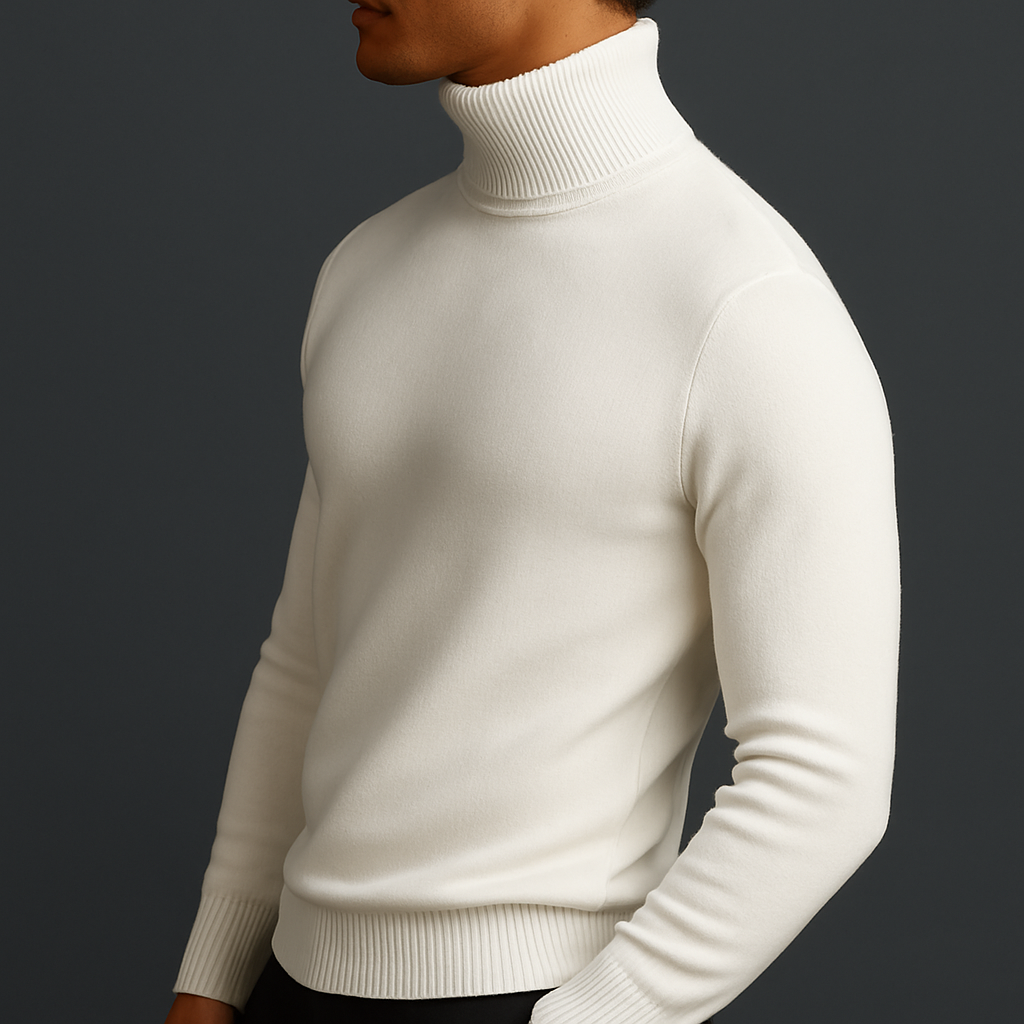 Men’s Turtleneck Jumper – Refined Slim Fit Pullover