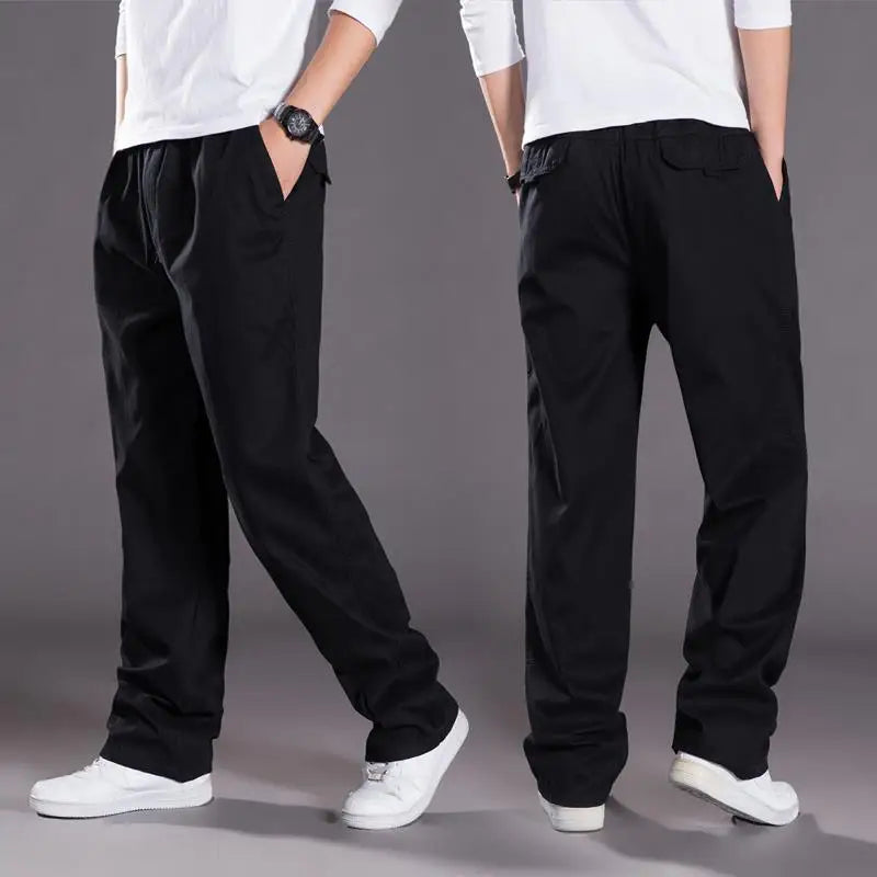 Men’s Relaxed Fit Elastic Waist Casual Pants