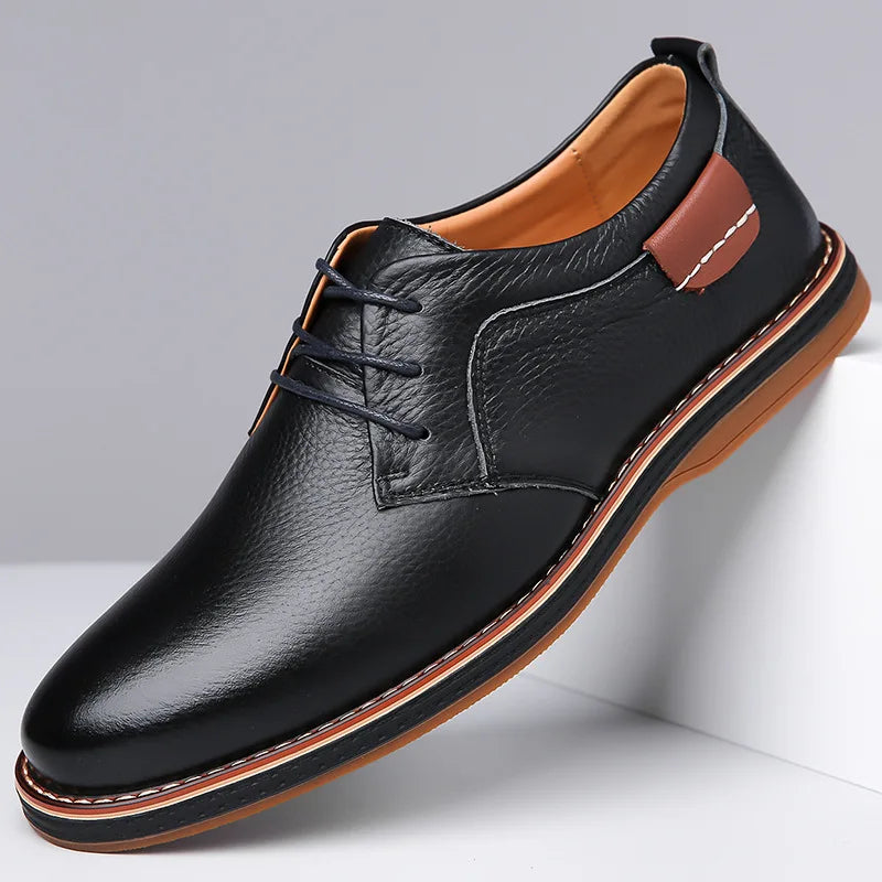 Men’s Dress Derby Shoes – Lace Up Oxford Shoes for Business Casual and Formal Wear