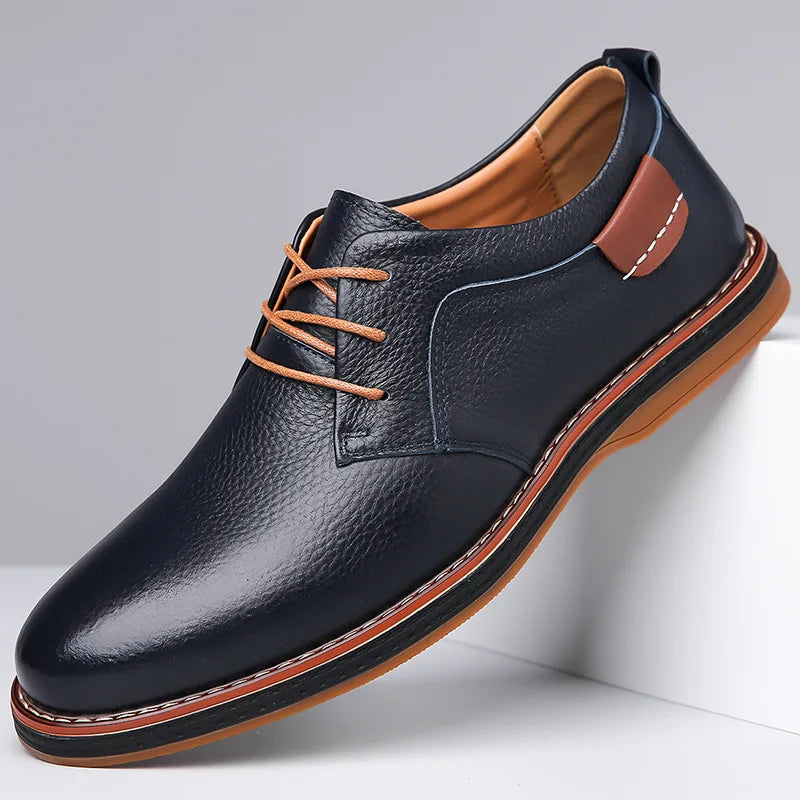 Men’s Dress Derby Shoes – Lace Up Oxford Shoes for Business Casual and Formal Wear