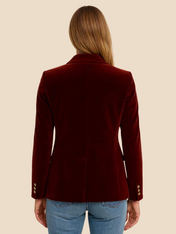 Women’s Velvet Blazer for Business and Smart Casual