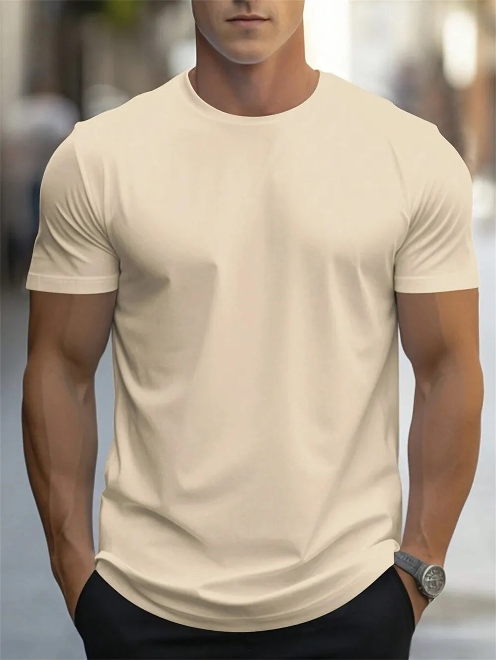 Men’s Classic Crew Neck T-Shirt – Tailored Everyday Essential