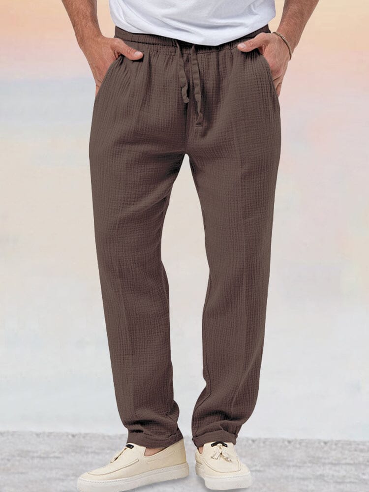 Men's Two Piece Set Long Sleeve Top and Straight Leg Pants