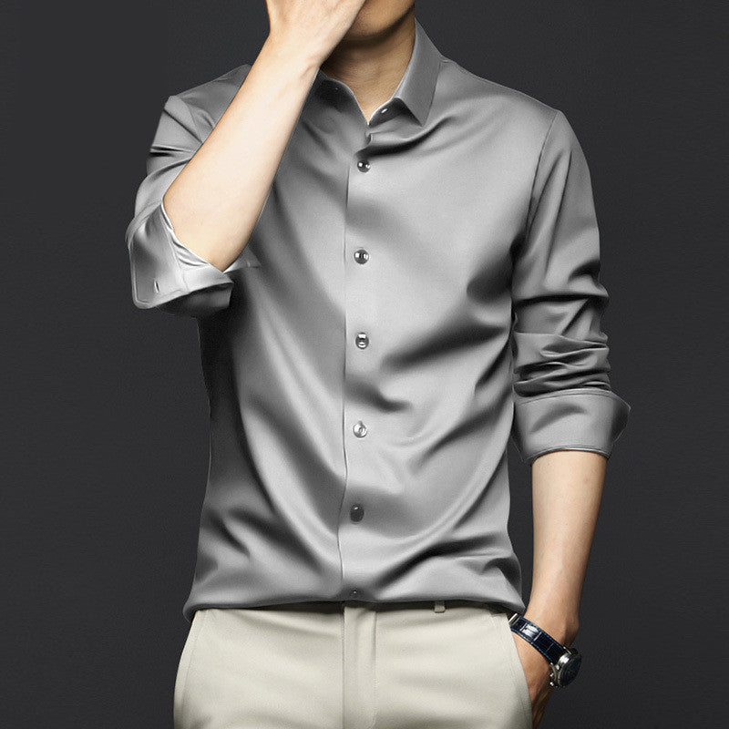 Men's Long Sleeve Button Down Dress Shirt - Slim Fit