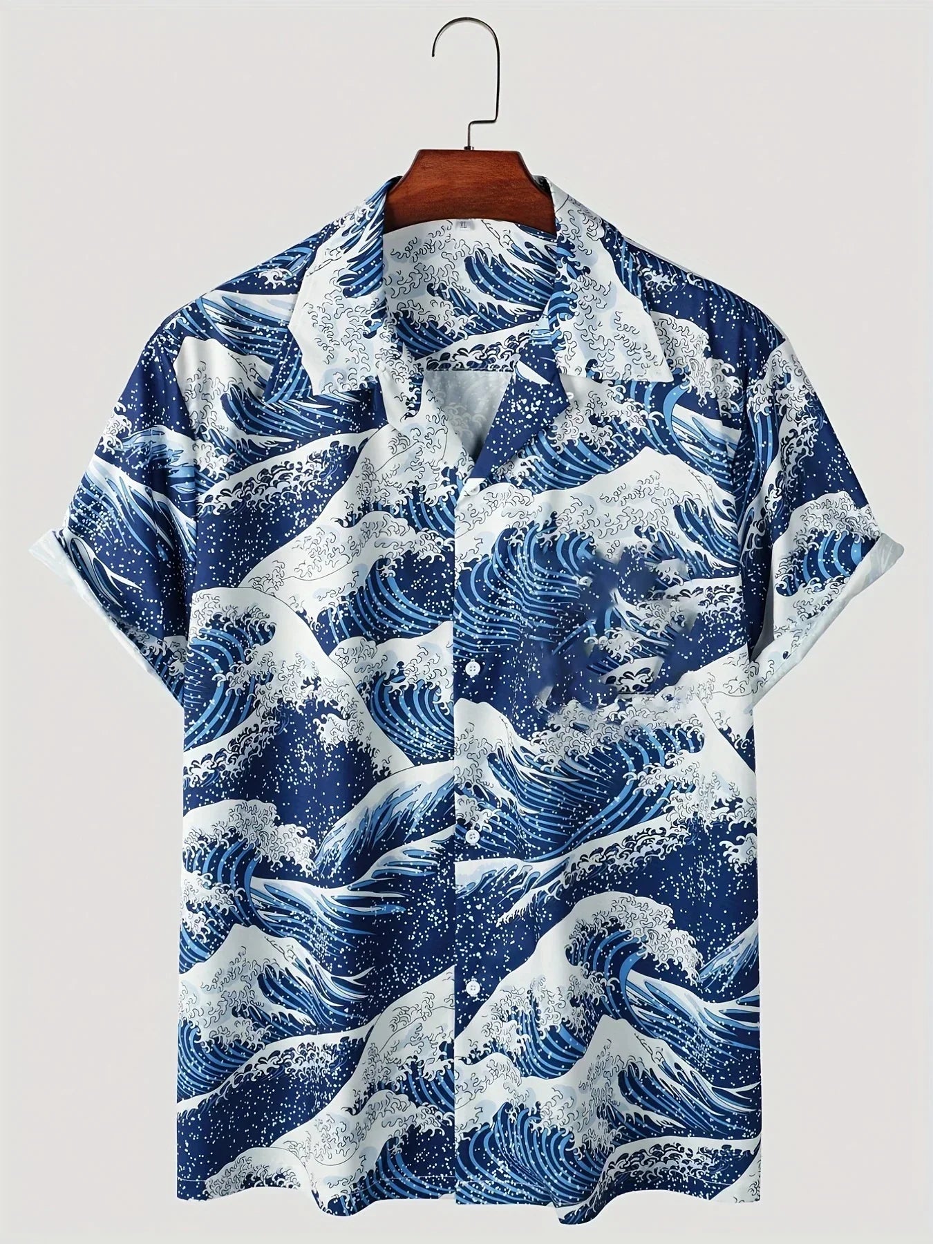 Men's Hawaiian Shirt - Short Sleeve Button Up Printed Camp Collar